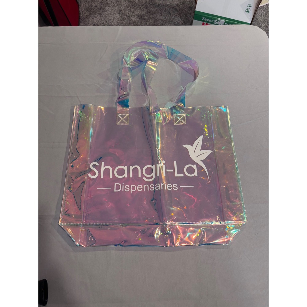 Shangri-La Dispensaries holographic tote bag new